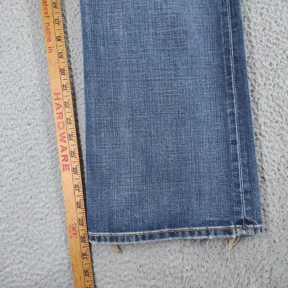 BKE Tyler Jeans Mens 34x30 Blue Wide Flare Leg Denim Distressed Faded Mexico